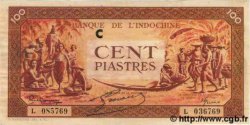 100 Piastres orange INDOCHINE FRANÇAISE  1942 P.066 SUP