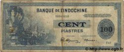 100 Piastres INDOCHINE FRANÇAISE  1945 P.078 B à TB