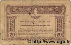 20 Cents INDOCHINE FRANÇAISE  1922 P.045a TB