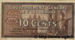 10 Cents  INDOCHINE FRANÇAISE  1939 P.085e TTB