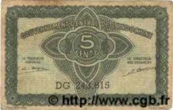 5 Cents INDOCHINE FRANÇAISE  1943 P.088b TB