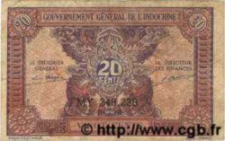 20 Cents INDOCHINE FRANÇAISE  1943 P.090 TB+