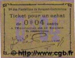 4 Cents INDOCHINE FRANÇAISE  1920  NEUF