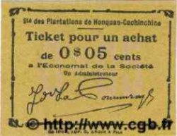 5 Cents INDOCHINE FRANÇAISE  1920  NEUF