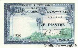 1 Piastre - 1 Dong INDOCHINA  1954 P.105 SC+