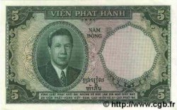 5 Piastres - 5 Dong FRENCH INDOCHINA  1953 P.106 AU