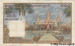 100 Piastres - 100 Riels FRENCH INDOCHINA  1954 P.097 F+