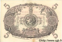 5 Francs Cabasson rouge GUADELOUPE  1944 P.07 EBC+