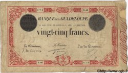25 Francs rouge GUADELOUPE  1934 P.08 SGE