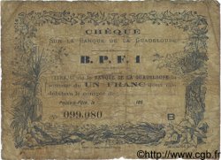 1 Franc GUADELOUPE  1890 P.20C q.B