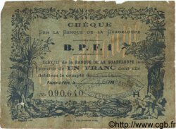1 Franc GUADELOUPE  1900 P.20C q.B