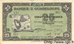 25 Francs  GUADELOUPE  1942 P.22b SPL