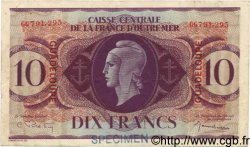 10 Francs Spécimen GUADELOUPE  1944 P.27as VF