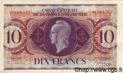 10 Francs GUADELOUPE  1944 P.27a VZ