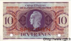 10 Francs Spécimen GUADELOUPE  1944 P.27s ST