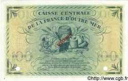 100 Francs Spécimen GUADELOUPE  1944 P.29s SC+