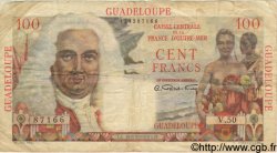 100 Francs La Bourdonnais GUADELOUPE  1946 P.35 MB