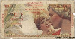 1000 Francs Union Française GUADELOUPE  1947 P.37 SGE