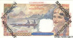 1000 Francs Union Française Spécimen GUADELOUPE  1947 P.37s UNC-