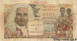 1 NF sur 100 Francs La Bourdonnais GUADELOUPE  1960 P.41 q.MB