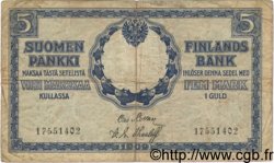 5 Markkaa FINLANDIA  1909 P.009a BC