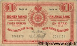 1 Markka FINLAND  1915 P.016b F+