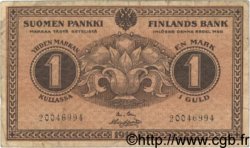 1 Markka FINLANDE  1916 P.019A TB