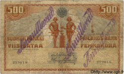 500 Markkaa Annulé FINLANDIA  1909 P.023 MB