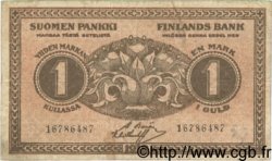 1 Markka Faux FINLANDIA  1918 P.035 BC+