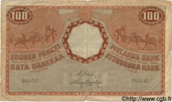 100 Markkaa FINLANDIA  1918 P.040 q.MB