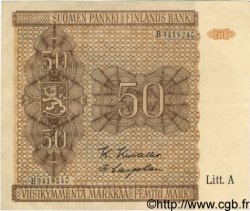50 Markkaa FINLAND  1945 P.079b XF