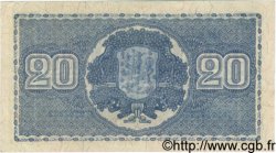 20 Markkaa FINLANDIA  1945 P.086 BB