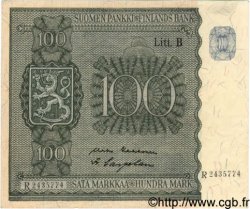 100 Markkaa FINLAND  1945 P.088 VF