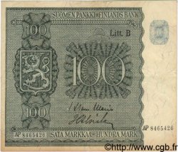 100 Markkaa FINLAND  1945 P.088 VF+