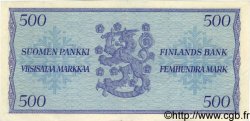 500 Markkaa FINLAND  1955 P.096a XF+