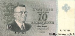 10 Markkaa FINLAND  1963 P.100a VF+