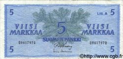5 Markkaa FINNLAND  1963 P.103 S