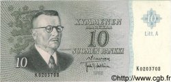 10 Markkaa FINLAND  1963 P.104 AU