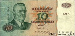 10 Markkaa FINLANDIA  1980 P.112 MB