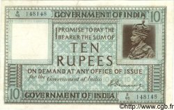 10 Rupees INDIA  1917 P.005b VF