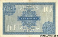 10 Rupees INDIA  1917 P.007b XF-