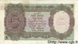 5 Rupees INDIA  1937 P.018a VF