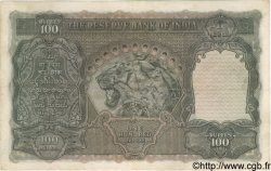 100 Rupees INDIA Calcutta 1943 P.020e VF+