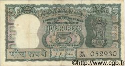 5 Rupees INDIA  1967 P.054b F