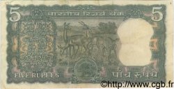 5 Rupees INDIA  1970 P.056a VF