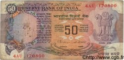 50 Rupees INDIA  1990 P.084k VG