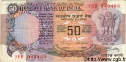50 Rupees INDIA  1990 P.084k VF