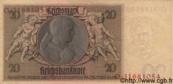 20 Reichsmark ALLEMAGNE  1929 P.181a TTB+ à SUP