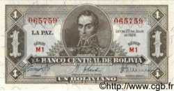 1 Boliviano BOLIVIA  1928 P.128a UNC