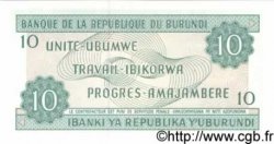 10 Francs  BURUNDI  1991 P.33b NEUF
